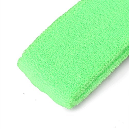 Mallofusa ? 10 PCS Cotton Sports Basketball Headband/Sweatband Head Sweat Band/Brace Gift Party Outdoor Activities (Light Green) - Image 5