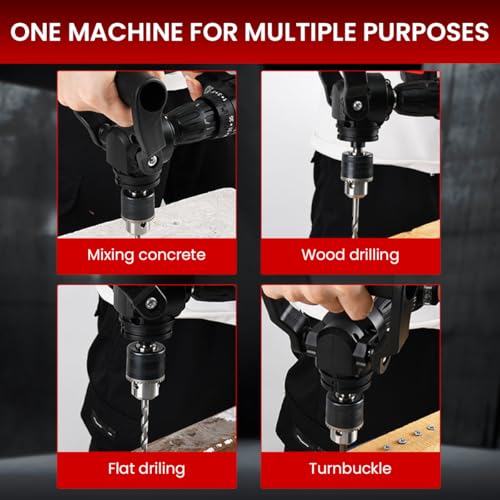 Serplex® Right Angle Drill Attachment for Impact Screwdriver Drill Adapter, Clamping Range of 1.5mm~10mm Corner Drills Converter 90°C Angle Screw Adapter for Power Drills Tool, Impact Screwdriver - Image 5