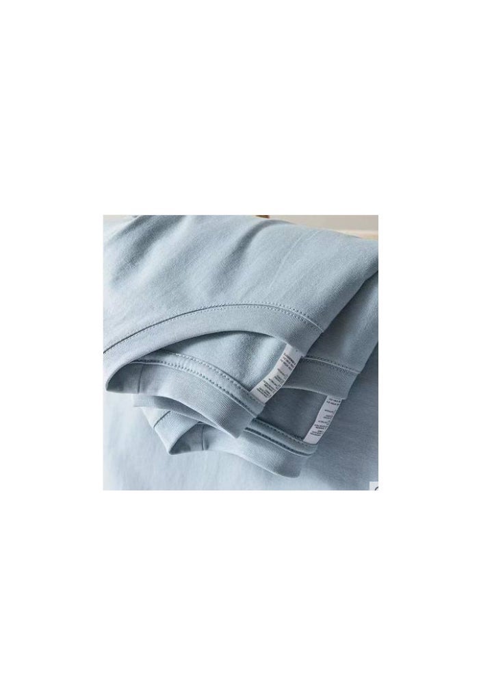 Good quality cotton! 250g Heavy Cotton White Short-sleeved T-shirt Xinjiang Cotton Soft Waxy Skin-friendly Loose Simple Top - Image 1