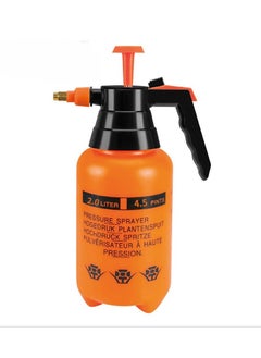 2L Thickened Large-Capacity Gardening Watering Can for Watering Flowers and Plants, Special Air Pressure Watering Can, Orange.