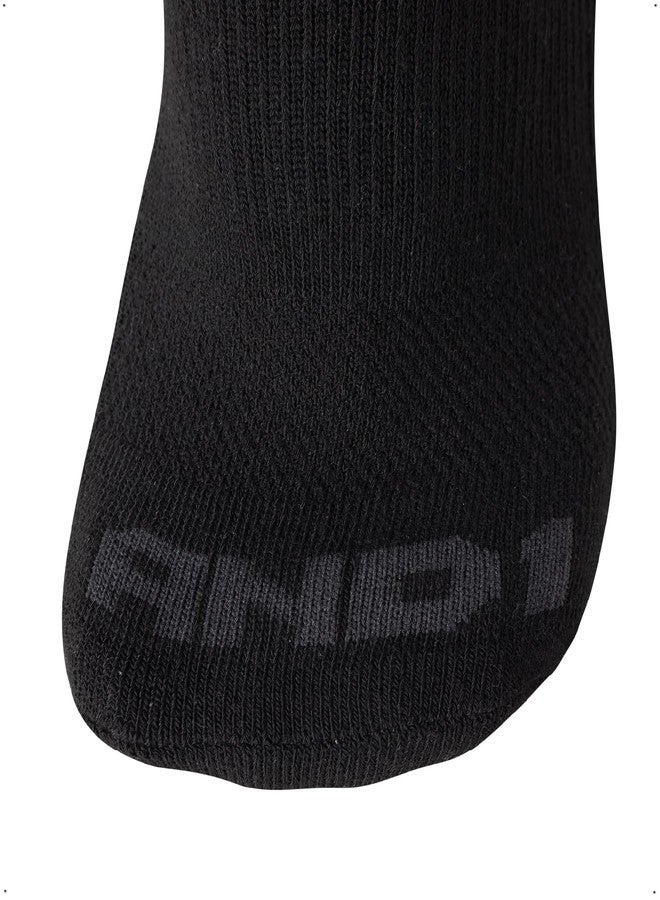 AND1 Men's Socks - Athletic Cushion Low Cut Socks (24 Pack), Size 6-12.5, Black - Image 5