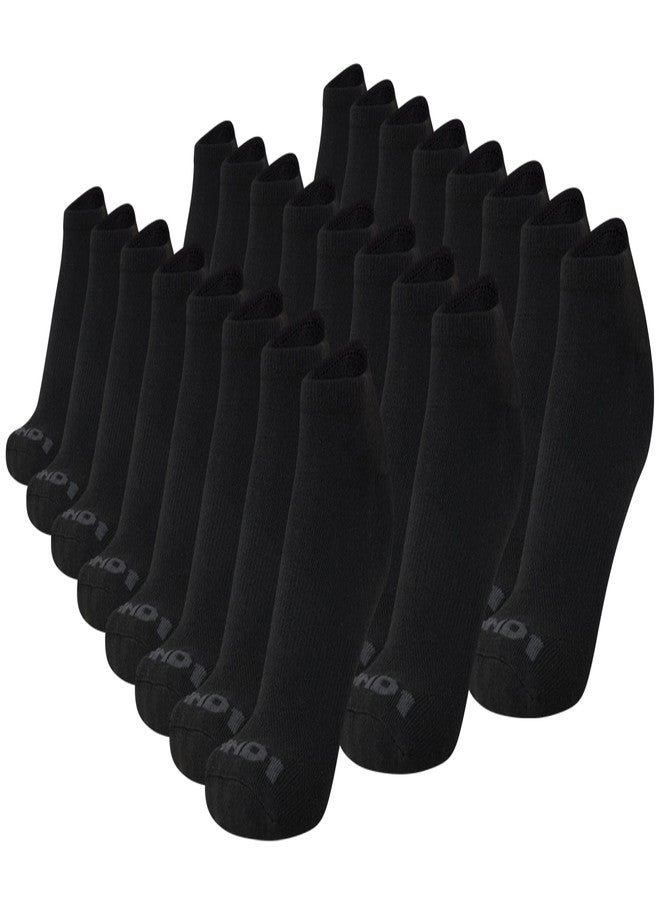 AND1 Men's Socks - Athletic Cushion Low Cut Socks (24 Pack), Size 6-12.5, Black - Image 1