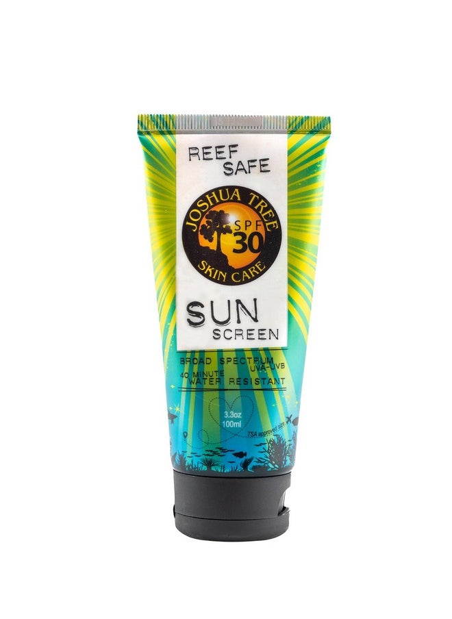 جوشوا تري - لوشن واقي من الشمس عضوي آمن بعامل حماية من الشمس SPF 30 مع الزنك الشفاف والصبار (3.3 أونصة) - Image 1