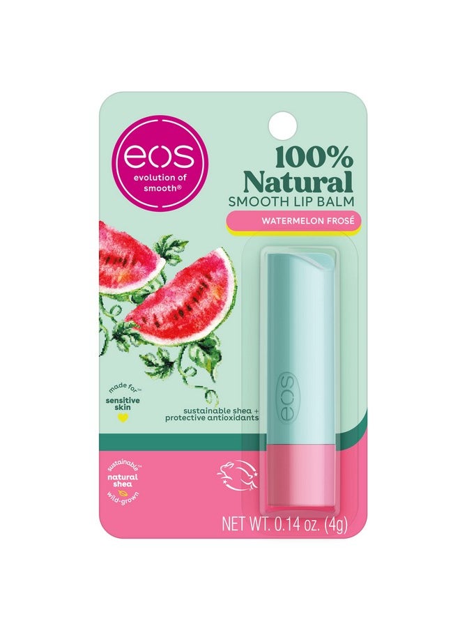 EOS - 100% Natural Lip Balm Watermelon Frosé Dermatologist Recommended For Sensitive Skin Allday Moisture Lip Care 0.14 Oz - Image 1