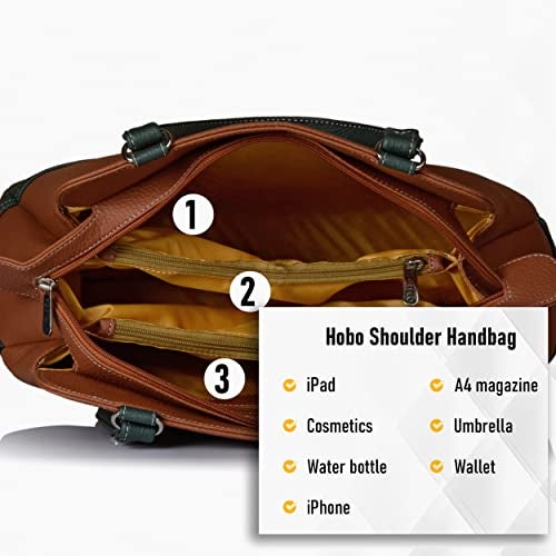Fostelo Women's Helena Satchel Tote Handbag for Women | Ladies Purse | Stylish Shoulder Bag | Gift For Women | Tan - Image 5