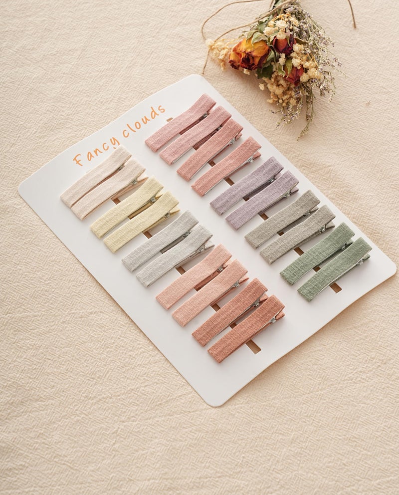 Fancy Clouds Hair Clips for Girls Women,Assorted 20Pcs 2" Solid Colors Hair Accessories for All Age Girls Toddler Kids,Fully Lined Alligator Clips Handmade Barrettes - Image 2