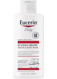 Eucerin Baby Eczema Relief Cream And Body Wash 400Ml  - Image 1