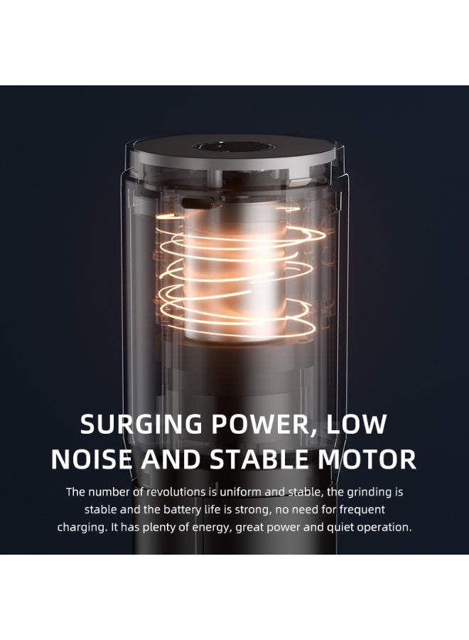 Portable electric coffee grinder, adjustable grinding particles, removable water washing, USB fast charging, suitable for home, travel, office, coffee shop - Image 5
