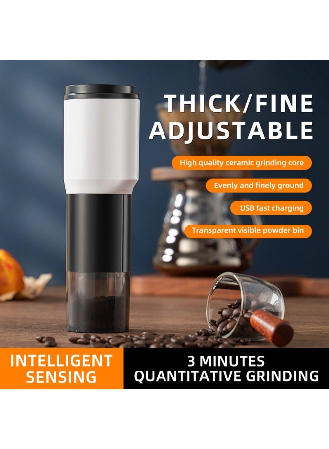Portable electric coffee grinder, adjustable grinding particles, removable water washing, USB fast charging, suitable for home, travel, office, coffee shop - Image 3
