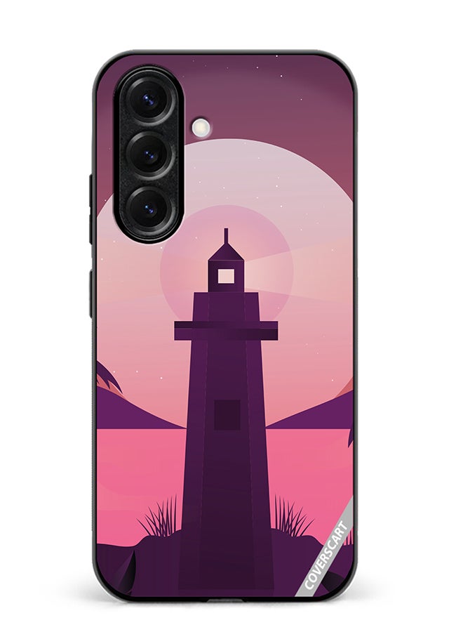 Protective Case Cover For Samsung Galaxy S25 Lake House Design Multicolour