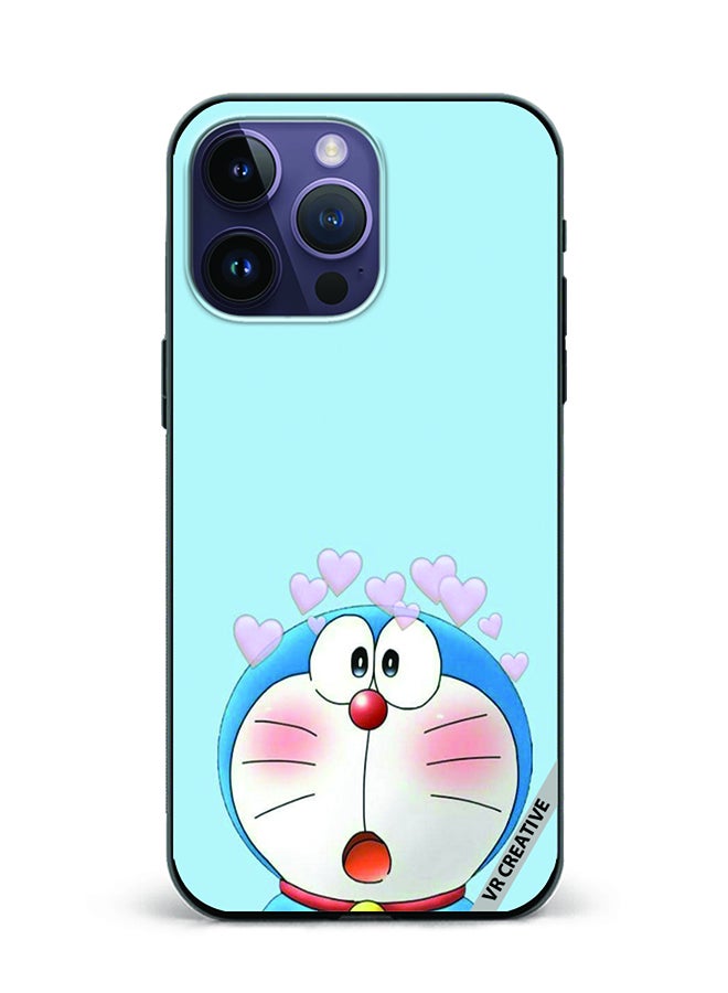 VR CREATIVE Protective Case Cover For Apple iPhone 15 Pro Doremon Design Multicolour - Image 1