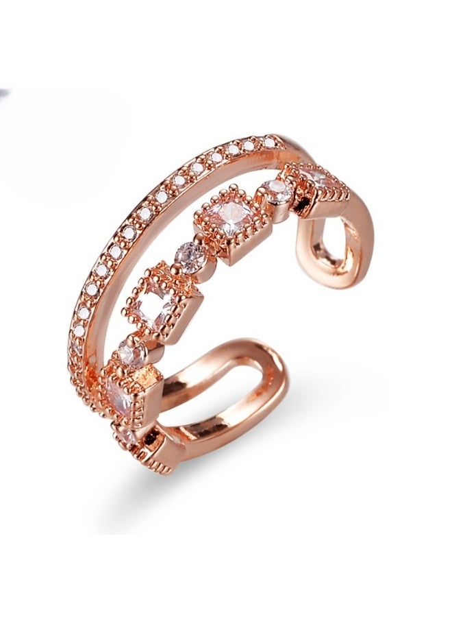 Fashion Niche High-End Personalized Adjustable Ring - Image 1