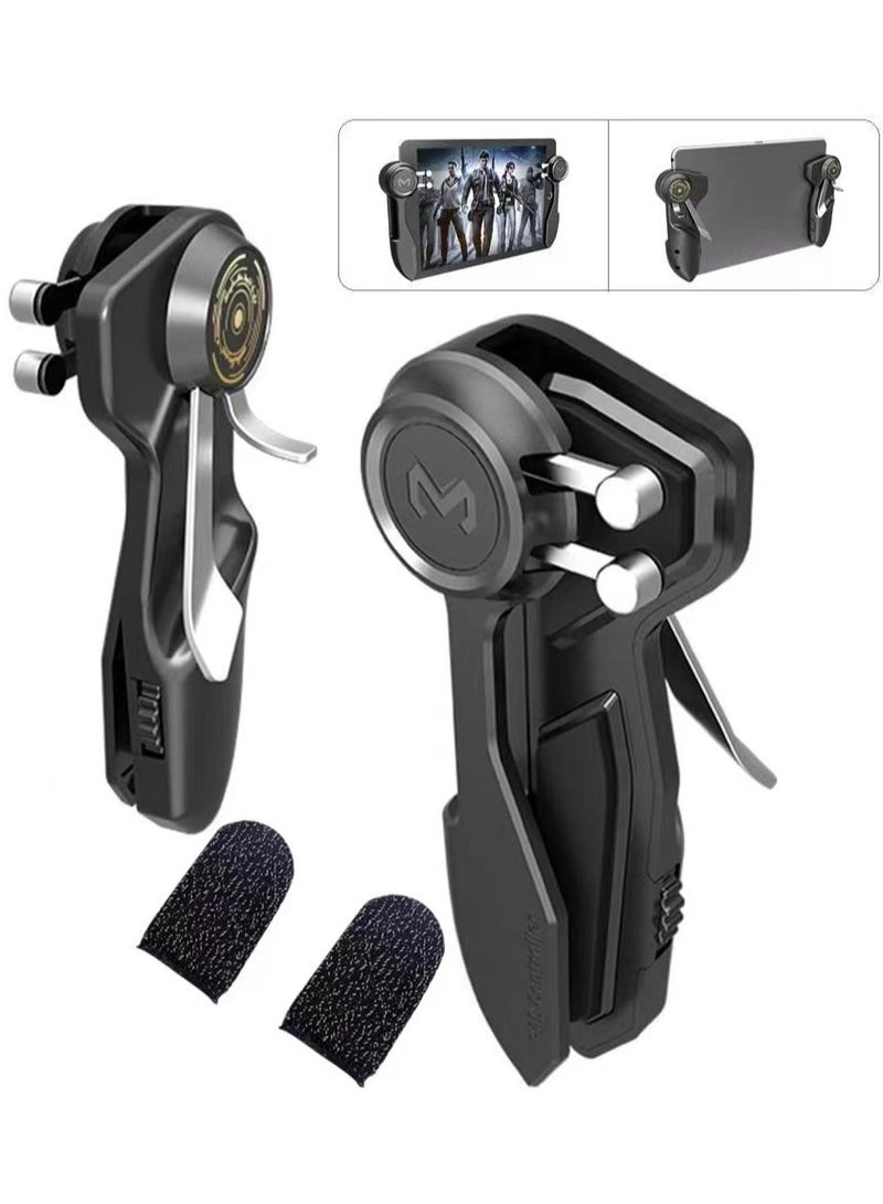 Mobile Game Controller for iPad/Tablets Joystick Handle Aim on L1R1 Shooter Gamepad Trigger (Black) - Image 1