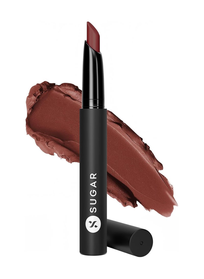 شوجر كوزماتيكس أحمر شفاه SUGAR Cosmetics Matte Attack Transferproof - 05 Tan Halen (بني شوكولاتة)، بني، 2 غرام - Image 1