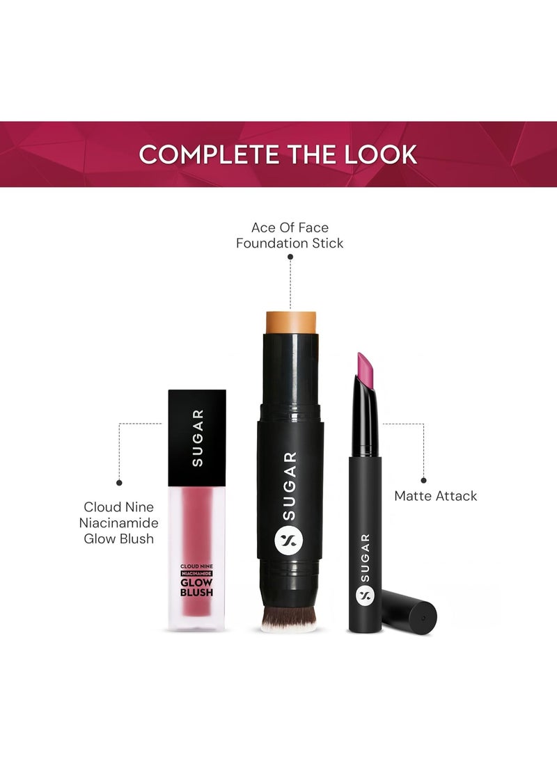 شوجر كوزماتيكس أحمر شفاه SUGAR Cosmetics Matte Attack Transferproof - 05 Tan Halen (بني شوكولاتة)، بني، 2 غرام - Image 2