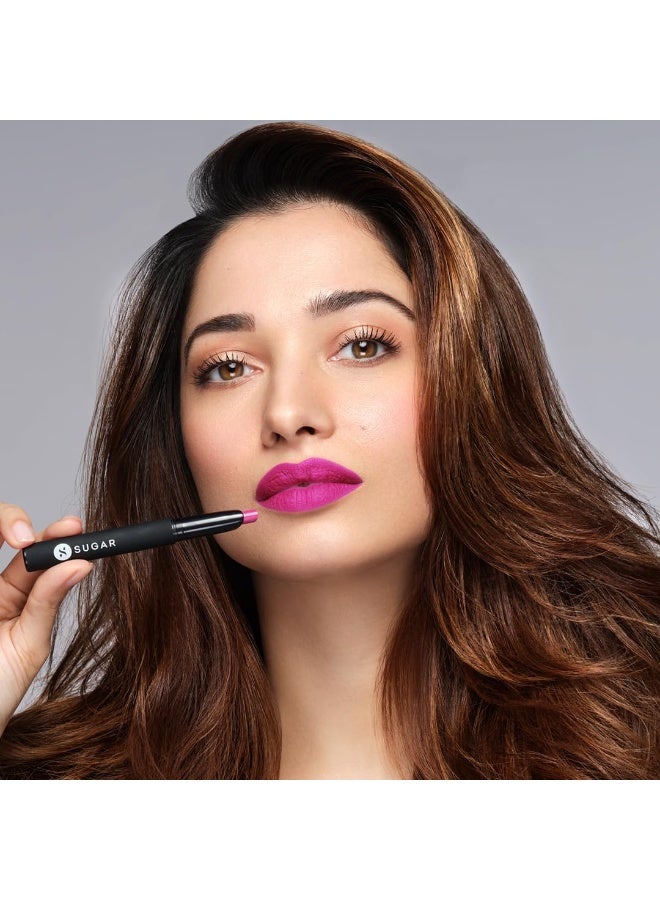 شوجر كوزماتيكس أحمر شفاه SUGAR Cosmetics Matte Attack Transferproof - 05 Tan Halen (بني شوكولاتة)، بني، 2 غرام - Image 3