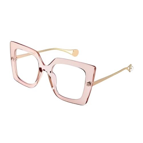 Karsaer Oversized Square Blue Light Blocking Glasses Eye Strain Glare Pearl Inlay Arm Cat Eye Fashion Eyewear E1054 - Image 1