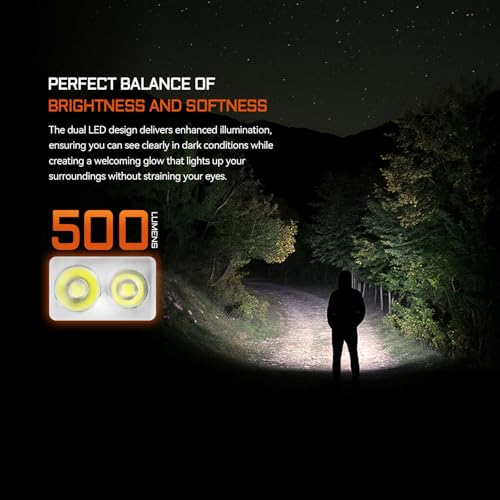 ACEBEAM Keylite 500 High Lumens Keychain Flashlight Rechargeable, Ultra-Compact Flat Pocket EDC Flashlight with Dual LEDs, 6 Modes, Type-C Charging, Small MINI Flash Light for Emergency, Home, Outdoor - Image 3