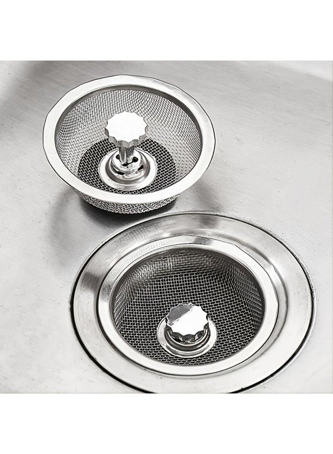 Sink Filter with Plug - Stainless Steel 