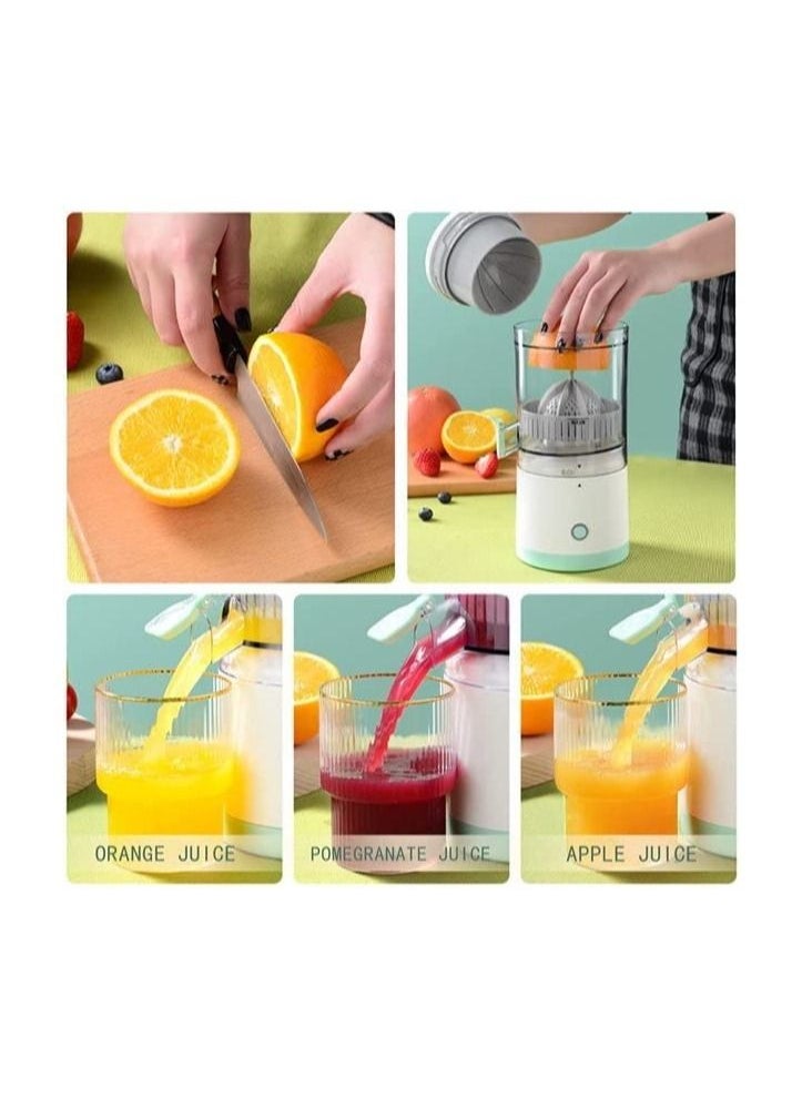 Cordless portable electric fruit juicer
