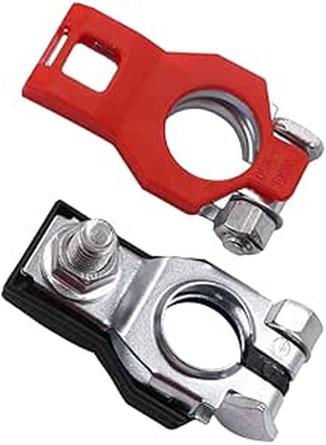 Heavy Duty Battery Terminal Connectors 1 Pair High Hardness Clamp Clips For Automotive - Image 1