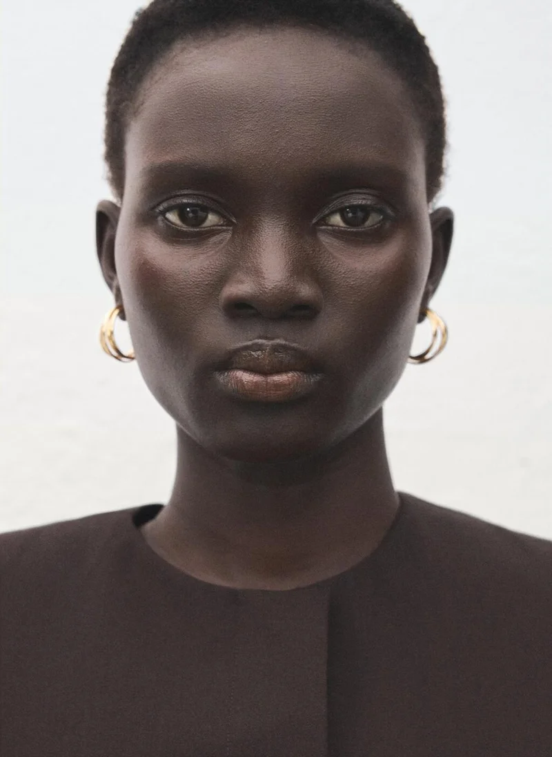 مانجو بلوزة قصيرة من مزيج الصوف