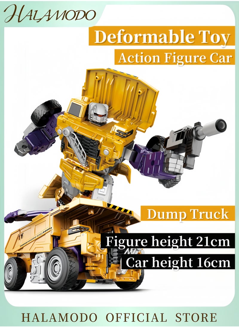 HALAMODO Deformable Toy Action Figure Toy Action Figure Car Truck Model Alloy Deformed Car Robot Model Deformation Car Robot Gift for Boys  - Image 1