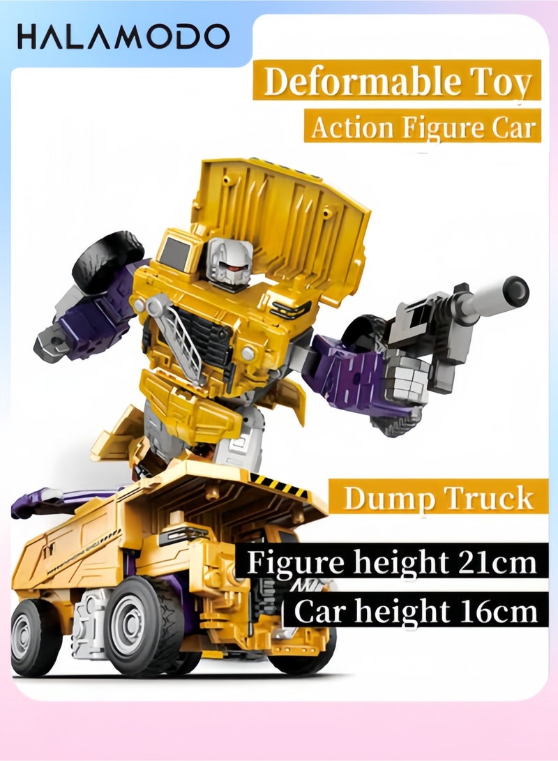Deformable Toy Action Figure Toy Action Figure Car Truck Model Alloy Deformed Car Robot Model Deformation Car Robot Gift for Boys - Image 1