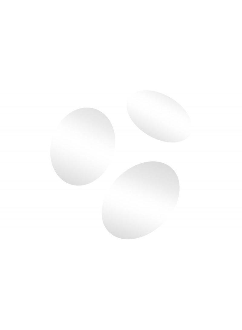 DANUBE HOME مجموعة مرايا رومانية ذات أشكال عضوية من 3 قطع – مرايا جدارية زخرفية أنيقة بأشكال عضوية فريدة، مثالية لديكور المنزل العصري، غرفة المعيشة، غرفة النوم، الممر والحمام، تعزز المساحة والضوء كبيرة = 15x0.3x45 | متوسطة = 15x0.3x25 | صغيرة = 15x0.3 - Image 2