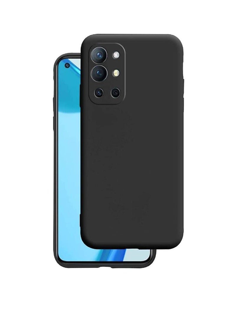 إيف غلاف الحالات الخلفية الناعم الناعم من السيليكون لليسطة من OnePlus 9R 5G أسود - Image 1