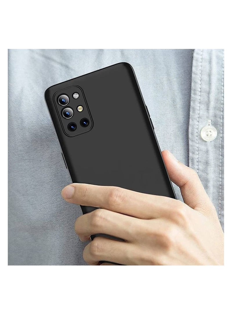 إيف غلاف الحالات الخلفية الناعم الناعم من السيليكون لليسطة من OnePlus 9R 5G أسود - Image 3