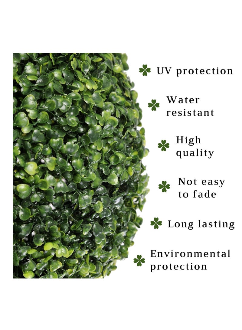 FFD Artificial Topiary Ball - Versatile Indoor/Outdoor Fake Boxwood Plant Decorative Sphere - Faux Plants for Home, Hotel, and   Garden - Image 3
