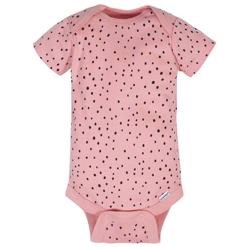 Gerber Baby Girls 8-pack Short Sleeve Onesies Bodysuits And Toddler T-Shirt Set, Bear Pink, 3-6 Months US - Image 5