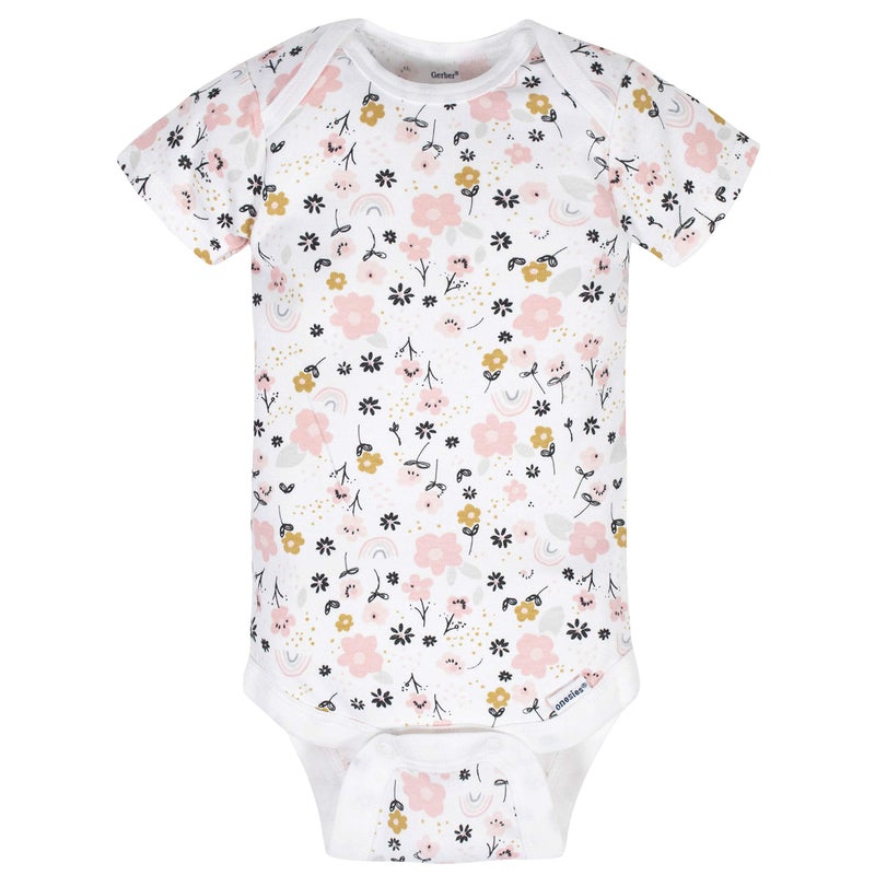 Gerber Baby Girls 8-pack Short Sleeve Onesies Bodysuits And Toddler T-Shirt Set, Bear Pink, 3-6 Months US - Image 3