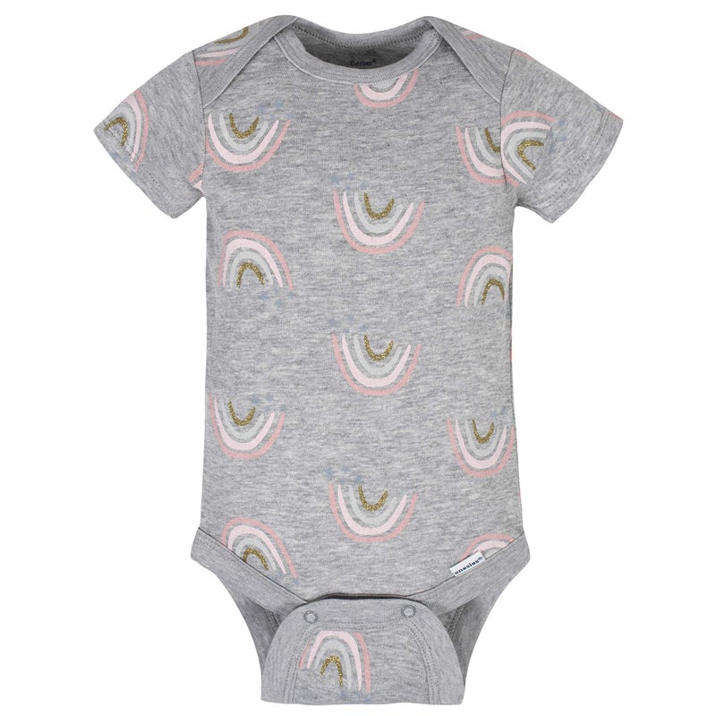 Gerber Baby Girls 8-pack Short Sleeve Onesies Bodysuits And Toddler T-Shirt Set, Bear Pink, 3-6 Months US - Image 4