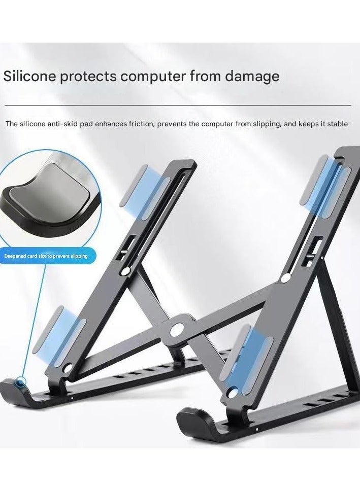 Generic Adjustable Vertical Laptop Stand - Elevate Cool and Work Comfortably! 10-Level Height Adjustable Portable Ergonomic Desktop Holder with Storage Bag - Image 3