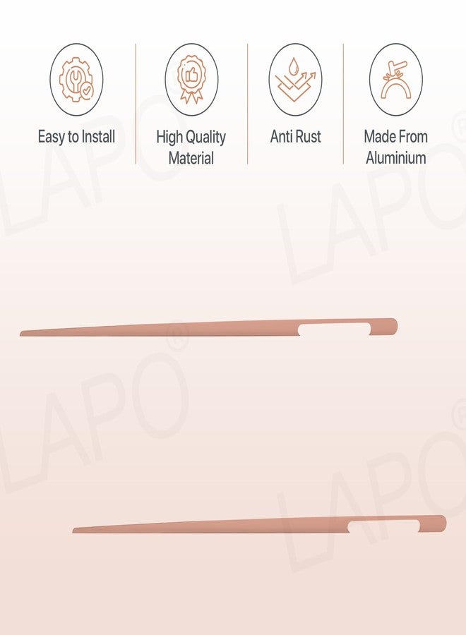 LAPO 36 Inch Drawer Handles for Kitchen, Rosegold Drawer & Window Handles for Almirahs, Cupboard Furniture’s (Pack of 2, Rosegold Finish, 3 Years Warranty) - Image 3