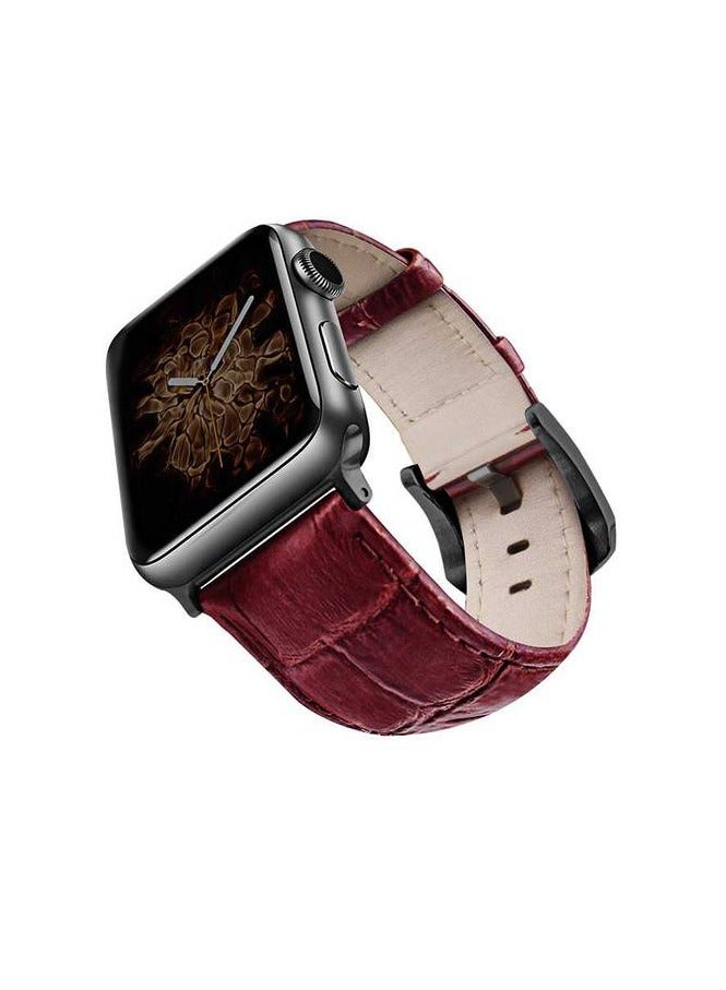 فيفا سوار بديل من Madrid Montre لساعة Apple Watch مقاس 42/44 مم - أحمر/أسود