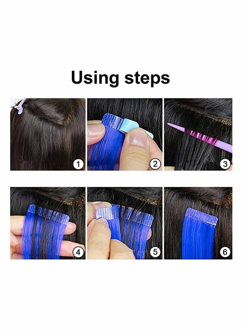 سيوسي شريط شعر مستعار ، شريط شعر مستعار مزدوج الجوانب لا يسبب الحساسية ، لفة شريط شعر مستعار مزدوجة الجوانب ، شريط للجسم ، شريط لاصق للجسم لإطالة الشعر ، بكرتان 6 أمتار (أبيض) - Image 5