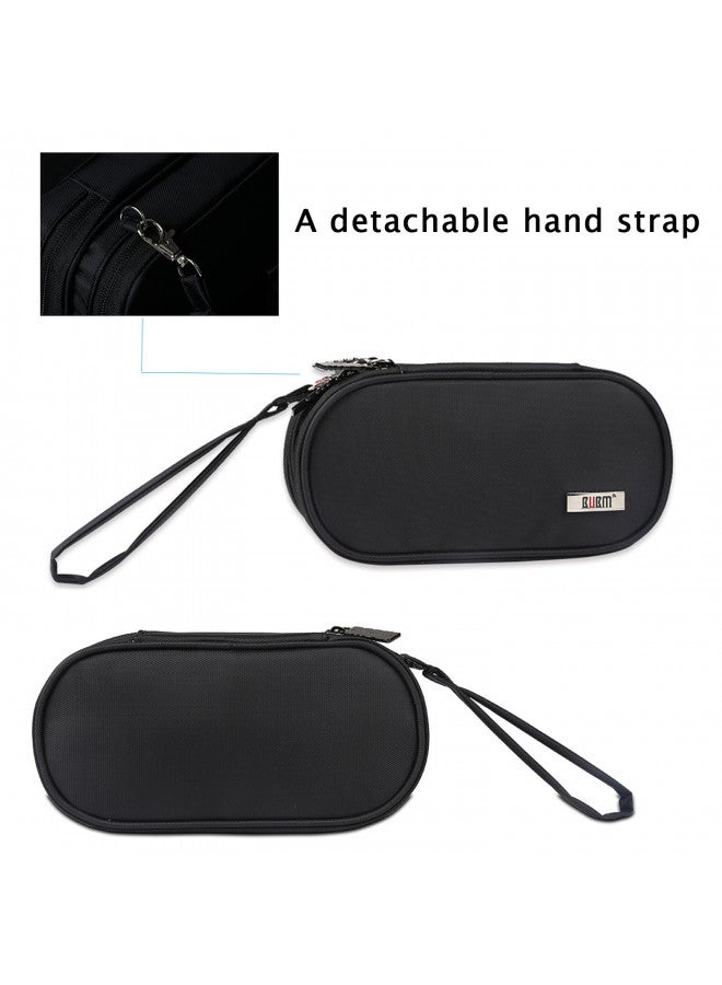 BUBM Double Compartment Storage Case Compatible with PS Vita and PSP, Protective Carrying bag, Portable Travel Organizer Case Compatible with PSV and Other Accessories, Black - Image 4