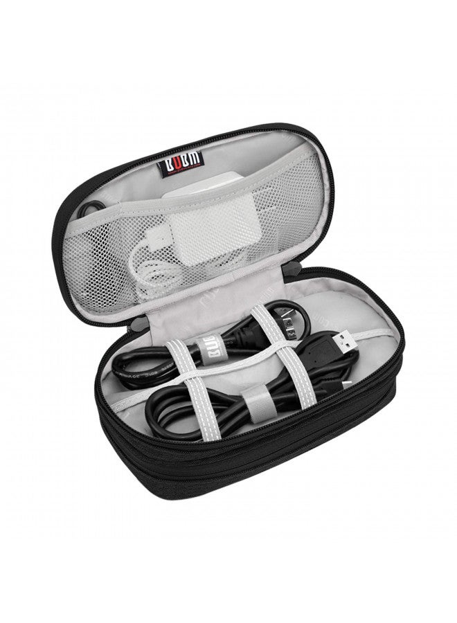 BUBM Double Compartment Storage Case Compatible with PS Vita and PSP, Protective Carrying bag, Portable Travel Organizer Case Compatible with PSV and Other Accessories, Black - Image 3