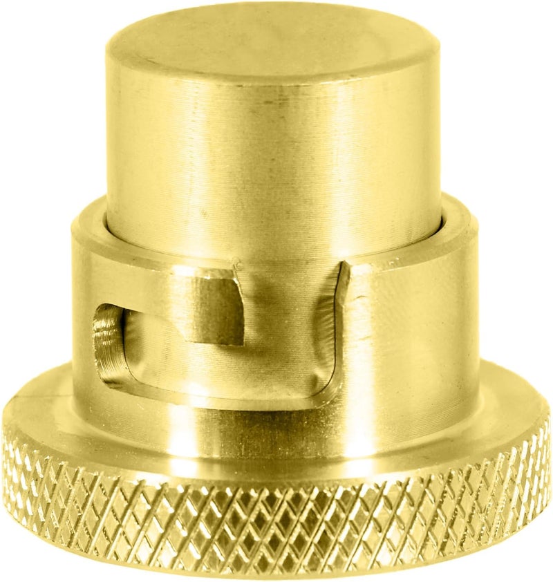 Spares2go Cooker Hose Blanking Plug 1/2" BS669 Standard Brass Bayonet Gas Connector Safety Socket - Image 1