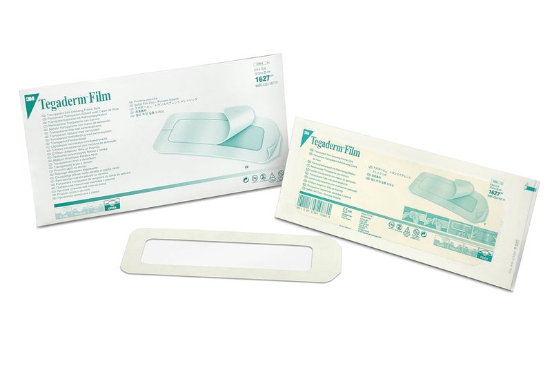 Tegaderm 3M Tegaderm Transparent Film Dressing Frame Style 1627 4 in x 10 in 10 cm x 25 cm 20ct 4ctCase - Image 1