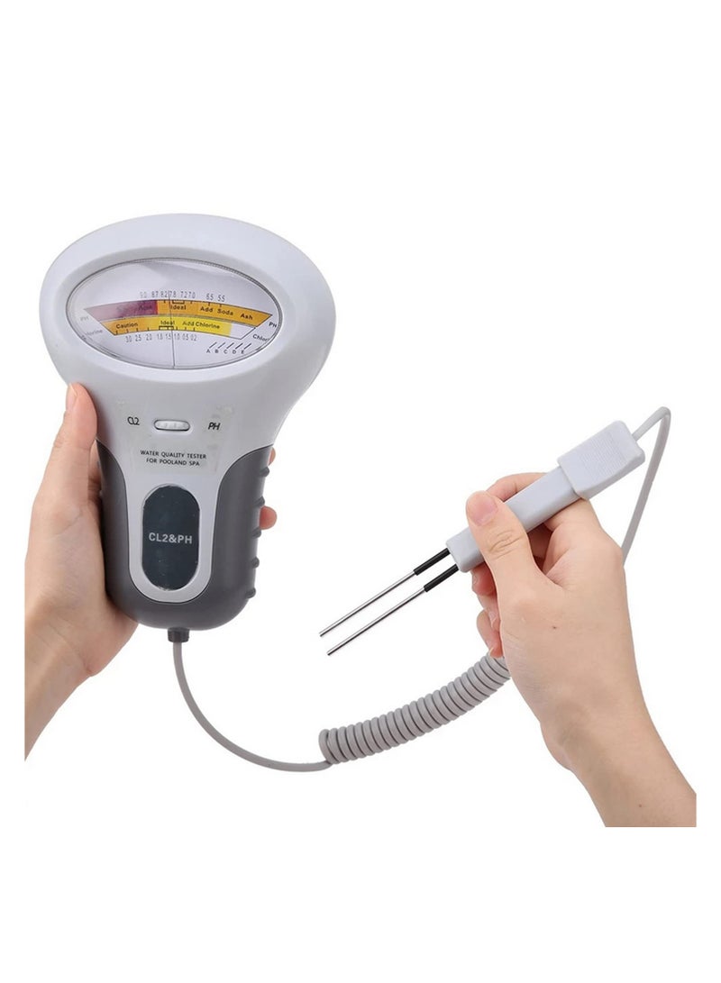 PC102 Digital Water Quality Tester 2 in 1 PH and Chlorine Level CL2 Meter for Swimming Pool Spa Hot Tub Drinking Water Accurate Detector with LCD Display Water Testing Kit  - Image 4