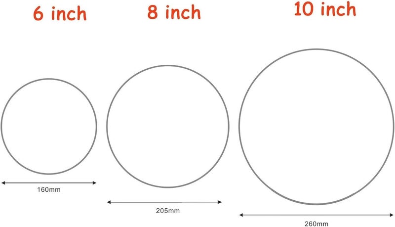 Ksdhotware 6 inch 8 inch 10 inch Large Round Cake Ring Mold Set, Stainless Steel Round Shaped Cake Cutters Pastry Ring for Mousse, Birthday Anniversary Wedding Layer Sponge Cakes Making, 2.4 inch High - Image 2