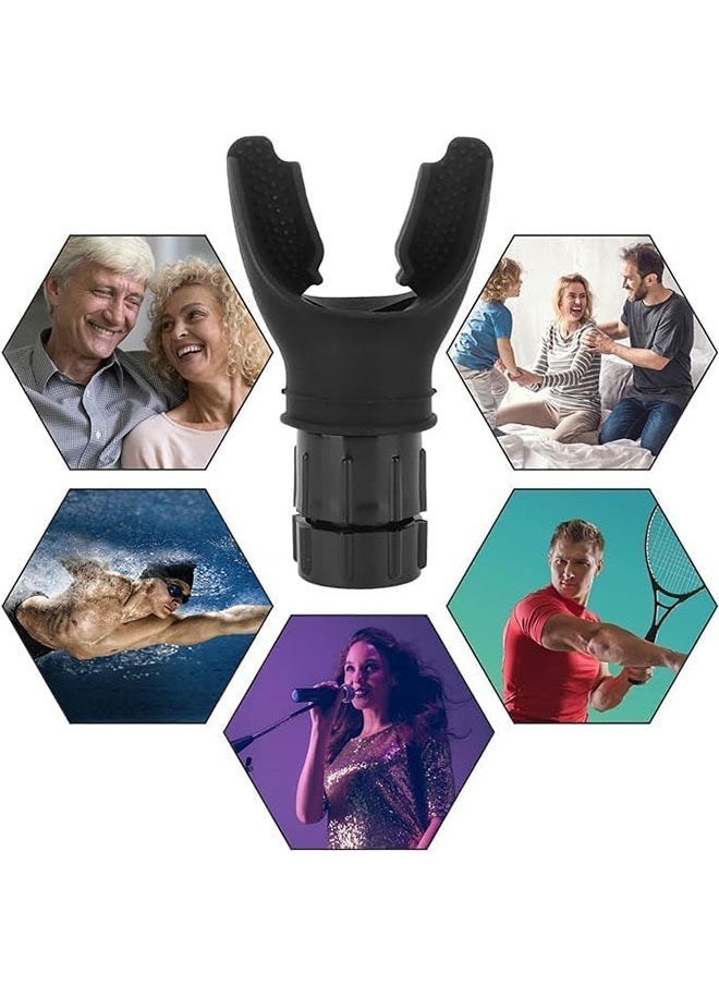 Aikanbo Lung Breathing Training Device,Sports Breathing Trainer Silicone Hypoxia Training Device Endurance Training Portable Breathing Apparatus Fitness Trainer For Runners, Athletes, Sports Lovers - Image 4