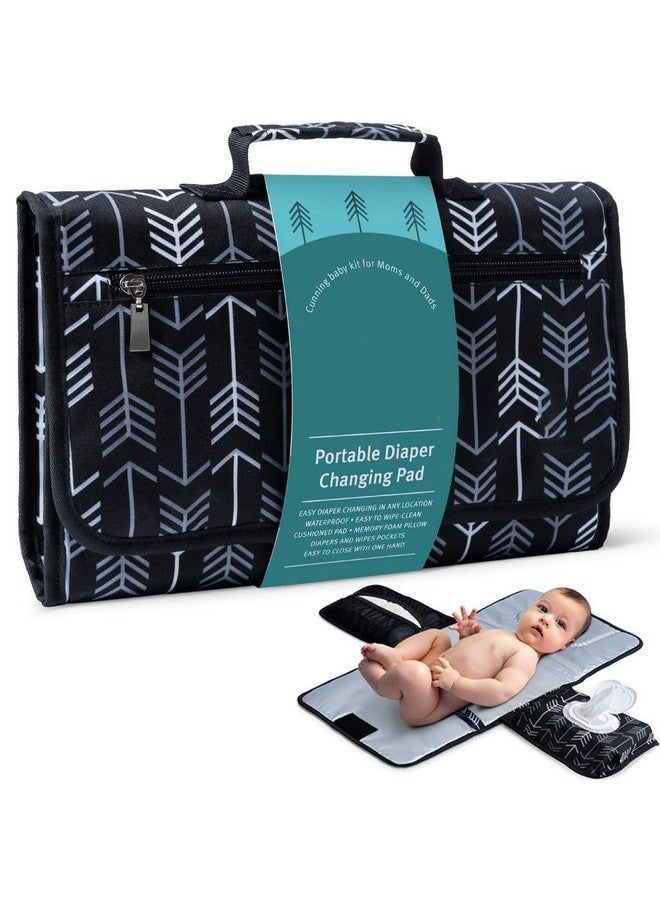 Snowie Soft ® Baby Changing Pad, Portable Changing Pad For Baby Diaper Bag Or Changing Table Pad. One-Hand Diaper Change Pad. Baby Shower Gifts, Newborn Baby Essentials, Unisex Baby Stuff - Image 1
