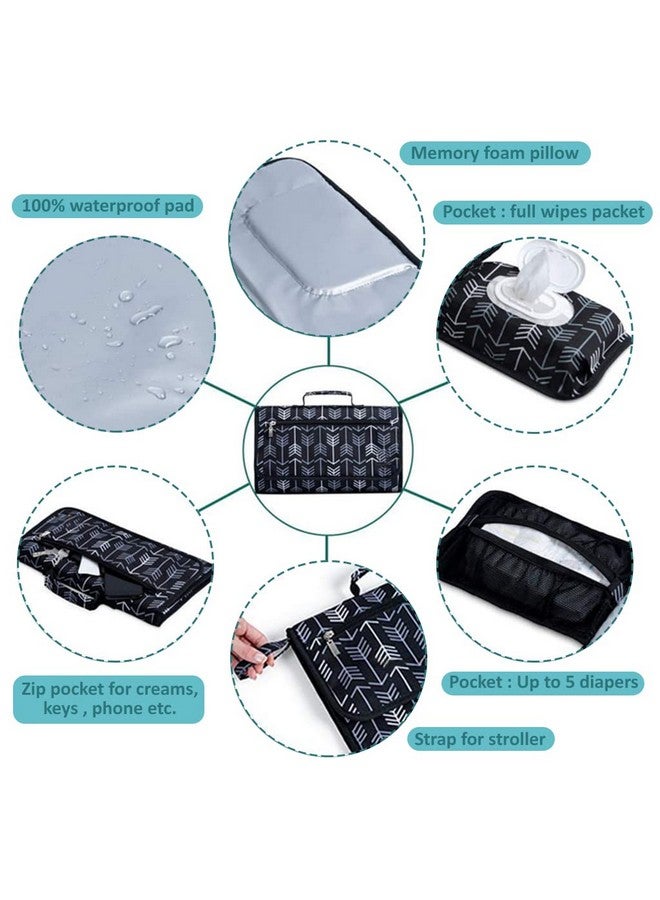 Snowie Soft ® Baby Changing Pad, Portable Changing Pad For Baby Diaper Bag Or Changing Table Pad. One-Hand Diaper Change Pad. Baby Shower Gifts, Newborn Baby Essentials, Unisex Baby Stuff - Image 3