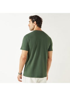 Iconic Iconic Typographic Print T-shirt with Short Sleeves  - Image 3