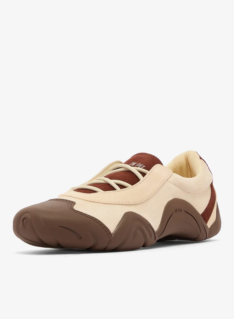 Jw Pei Light Brown Caitlin Lace up Ballerina Sneakers for Women | Best Price UAE
